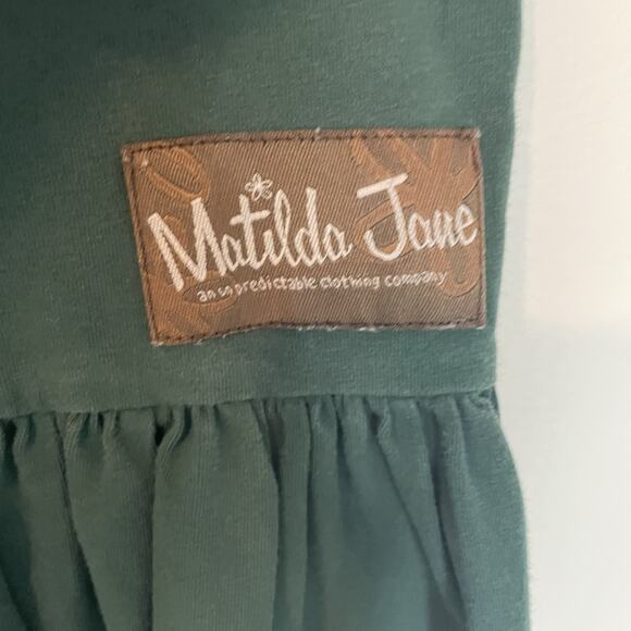 Matilda Jane Women’s Once Upon A Time Green Mossy Vale Big Ruffles Size M Medium - Picture 3 of 9